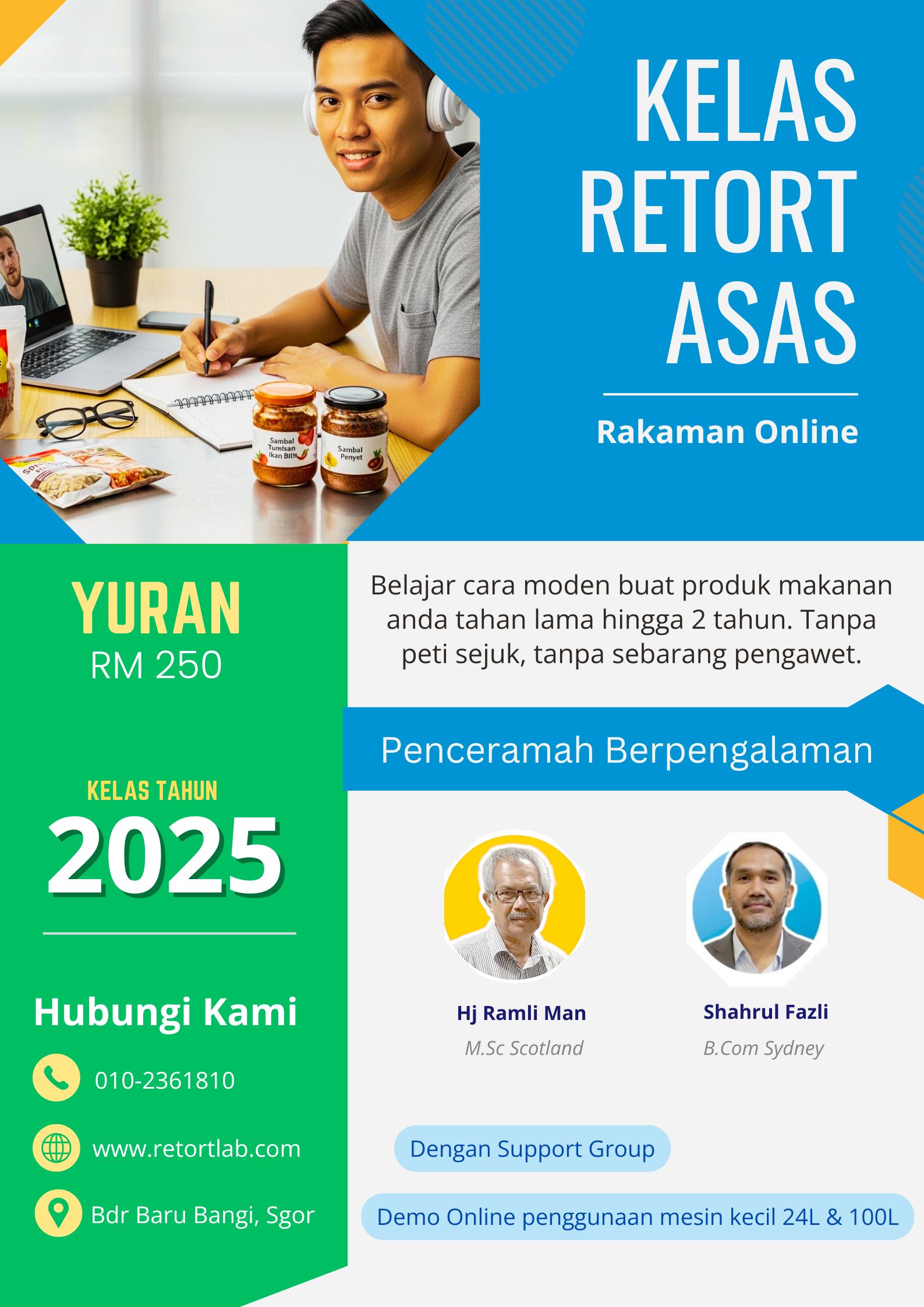 kursus retort makanan secara online