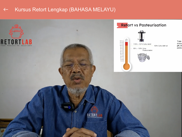 Hj Ramli Man menerangkan beza retort dengan pasteurization