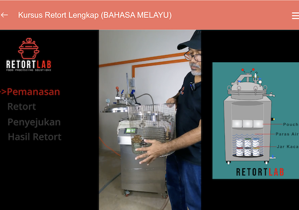 Cara susunan jar dan pouch dalam mesin 100 liter